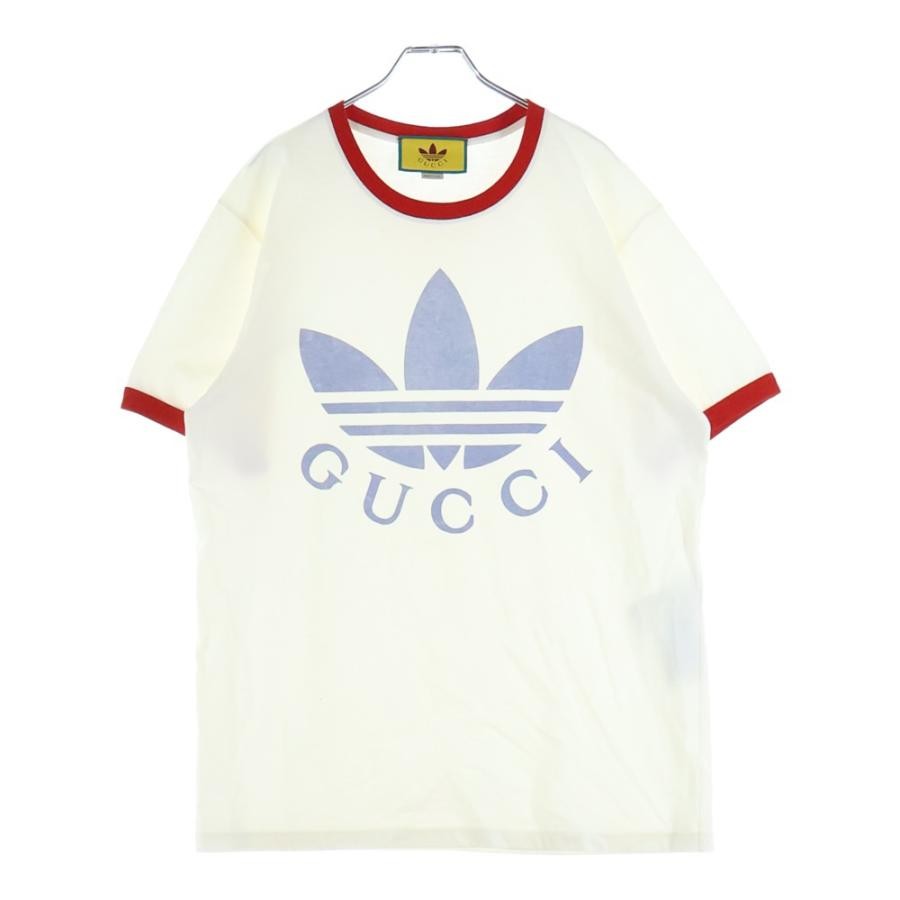 Gucci X Adidas Limited Edition Logo T-shirt White 702612 XJEB1 Men Size M Tee