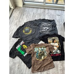 Graphic Band Tee Wholesale Lot Nirvana Dolly Parton Guns N Roses 2Pac 25 Shirts
