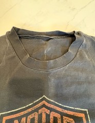 VTG ‘98 Harley-Davidson Motorcycles Badge Logo T-shirt Sz L Black Biker Chopper