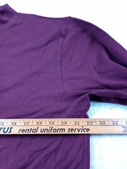 Ivy Crew Classics Mock Neck T-Shirt Men’s Long Sleeve Red Burgundy Size L