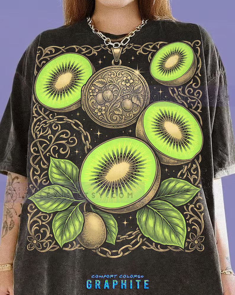 Kiwi Fruit Botanical Flora Vintage Nature Garden Plant Comfort Tee