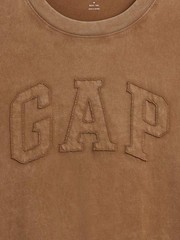 Gap Shirt Mens Small Brown Boxy Tee GAP Logo Everyday Soft Relaxed Fit $35 MSRP