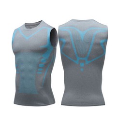 Men’s New Vitaboost Compression Shirt Version Ionic Shaping Sleeveless Vest