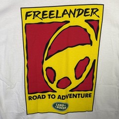 Vintage Land Rover Shirt Mens Large White 90s Free Lander Rare Defender Car Tee