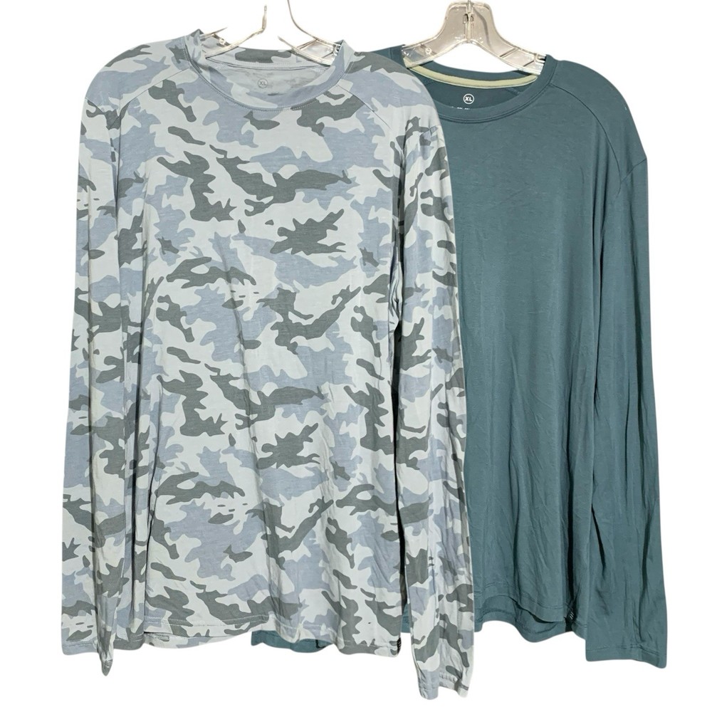 Free Fly Mens Camo Print Performance Bamboo Long Sleeve T Shirt Lightweight XL
