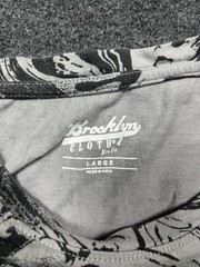 Brooklyn Cloth Shirt Mens Large Gray Marble Allover Graphic Streetwear Tee Top
