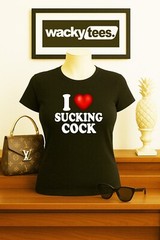 I Love Sucking C*ck I Heart Funny Adult Humor Graphic Tee Shirt