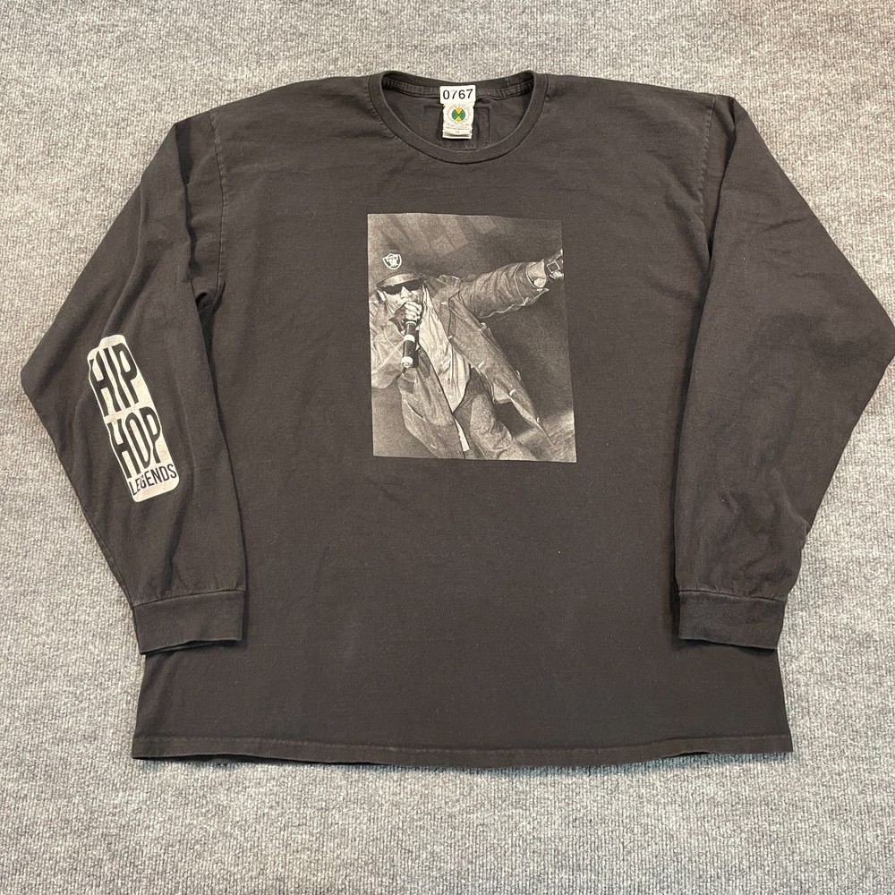 Vintage Y2K Cross-Colours Eazy-E Hip-Hop Legend Longsleeve Shirt 2XL 25×29 Black