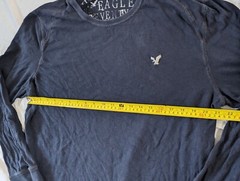 AMERICAN EAGLE SEVENTY SEVEN LONG SLEEVE MEN’S SHIRT SIZE XXL BLUE MAN’S CLOTHES