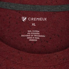 Cremieux Men’s Long-Sleeve Shirt Crew Neck XL Red Black Specks NWT