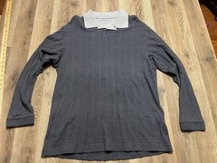 DOCKERS Premium Shirt, Men’s Size Large, Gray, Long Sleeve, Collared