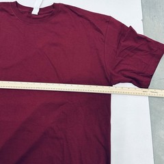 Men’s Size 4XL IBS Brand T-shirt. Dark Red, Short Sleeve, Plain