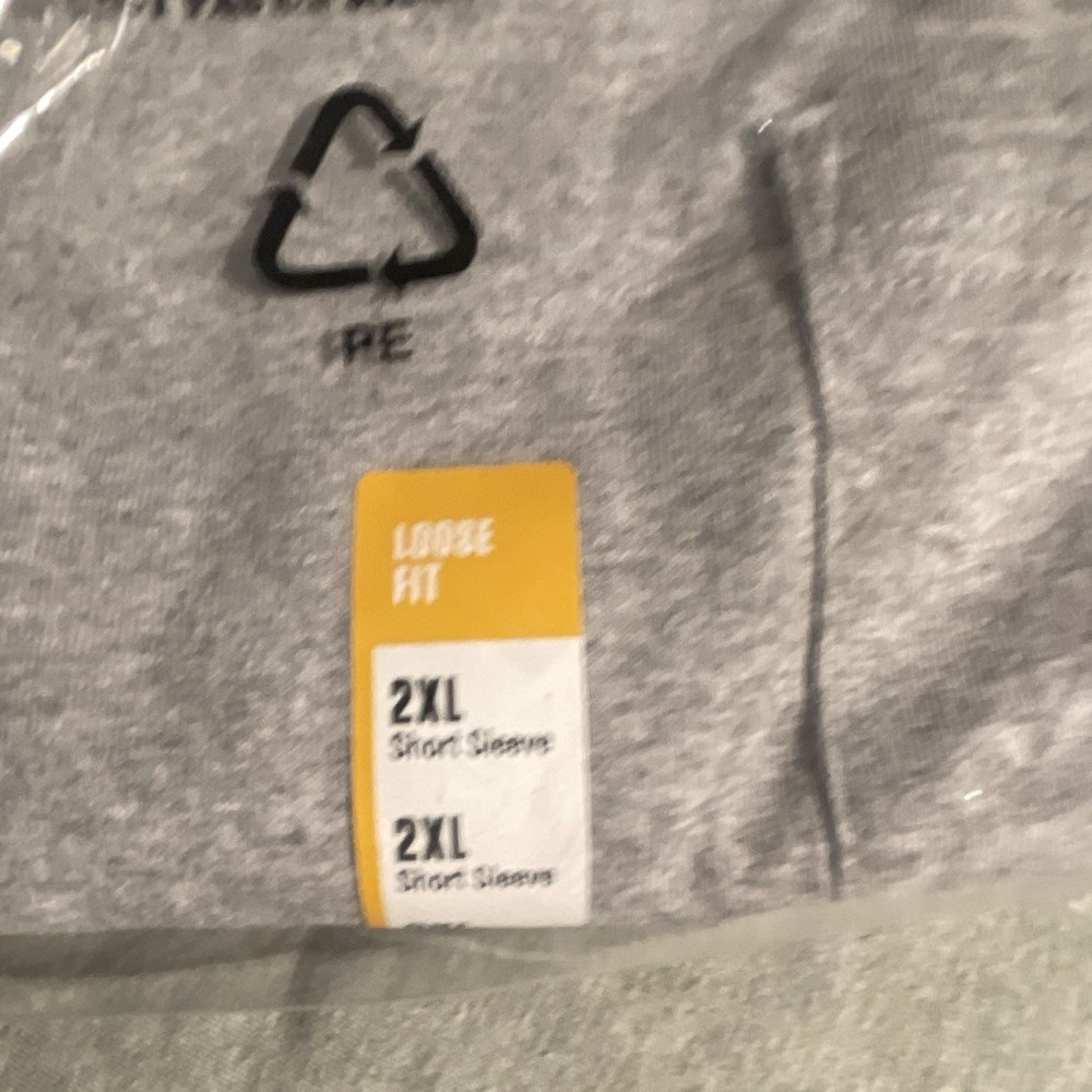 Carhartt K87 Loose Fit Men’s 2XL Gray Crew Neck Short Sleeve Logo T-Shirt