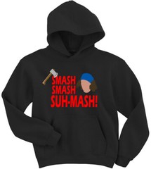 Kai Hatchet Wielding Hitchhiker Smash CREW HOODED SWEATSHIRT
