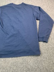 VANS Shirt Mens Medium Blue Long Sleeve Crew Neck Casual Graphic Print