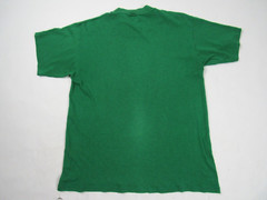 Vtg 1980s Green Blank USA Made Sportswear Basic T Shirt Sz M 38-40 50/50