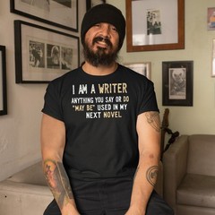 Funny Writer T Shirt for Men Humorous Author Design Perfect Gift for Dads or …