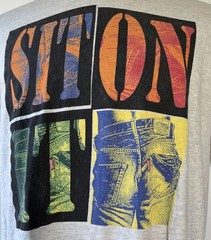 1990 Levi’s Jeans 501 Warhal Art Shirt Size Xl USA Sit On It