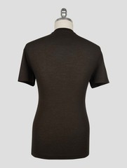 NEW KIRED DARK BROWN COTTON T-SHIRT US 42 – EU 52 KRME9