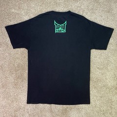 Vintage Tapout MPS Shirt Mens L Black Green Foil Skull Snake MMA UFC Fight Y2K