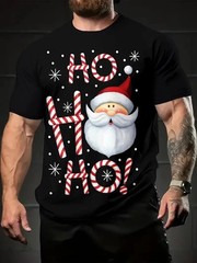 Santa Claus 3D Print Men’s Christmas T-Shirt Oversized Hiphop Sweatshirt T-shirt