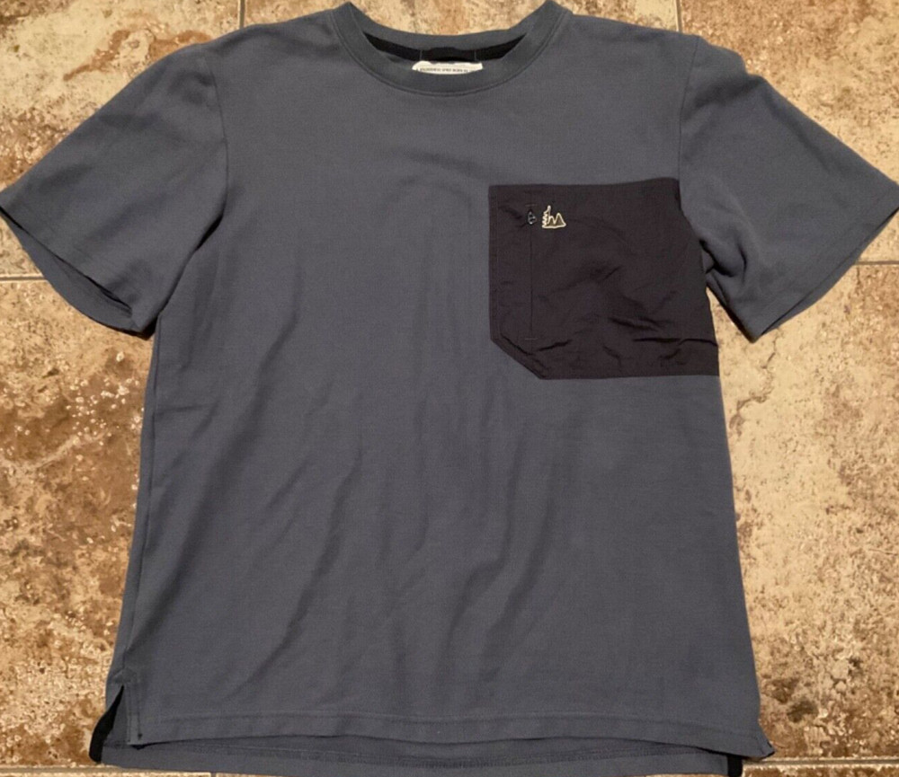 REI CO-OP KNIT PERFORMANCE POCKET T-SHIRT ( MENS M ) BLUE TONE PREOWNED