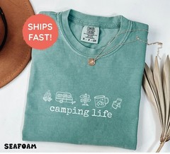 Camping Life Shirts, Camping Shirt, Camper Shirt, Happy Camper T-Shirt