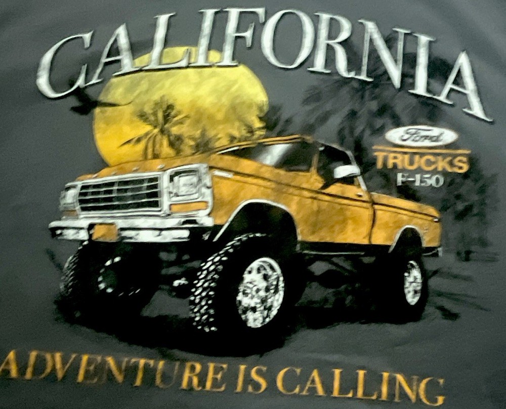 Ford F-150 California “Adventure Is Calling” Graphic Logo T-Shirt Men’s L