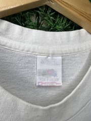 Vintage 1996 Sunflowers Outdoor Nature Art T-Shirt Large White USA Made FOTL SEE