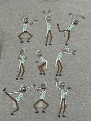 Rick & Morty Adult Swim Medium Gray Graphic T-Shirt Ripple Junction