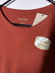 {NWT} Men’s SONOMA Extra Soft Thermal Orange Large