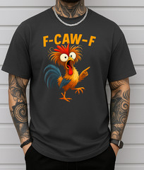 F Caw F Rooster Funny Bird Fcawf Chicken Whisperer Fawk Off T-Shirt