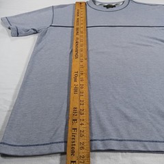 Method Blue T-Shirt Men’s M Crew Neck Short Sleeve Poly Cotton Blend