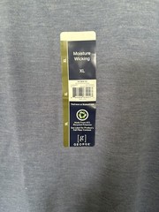 George Men’s Short Sleeve Crew Blue Peri Heather Tee Shirt XL