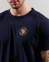 Fjallraven L94402 Mens Dark Navy Cotton Blens Logo T Shirt Size M