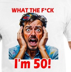Men’s 50th Birthday T-Shirt Gift 60th 40th 30th Present Party Dad Grandad 70th