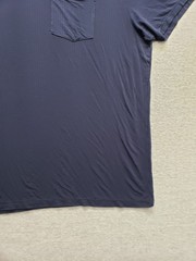 Tommy John Men T Shirt 2XL Navy Blue Crew Neck Pocket Short Sleeve Comfort Wear