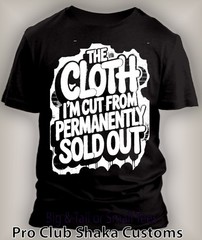 Mens Tee THE Cloth I’m Cut From Big & Tall 8X black Greystone Graphic