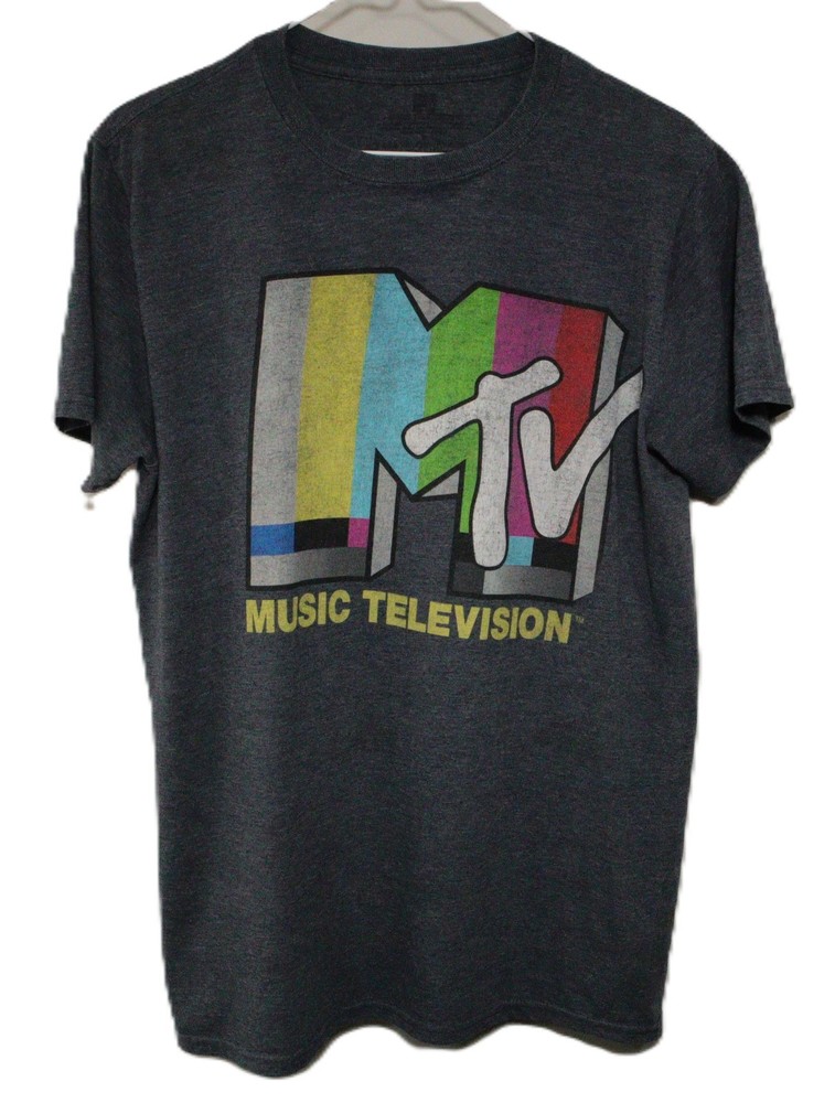 MTV Music Television T-Shirt Men’s Graphic Print Short Sleeve Crew Neck T0376