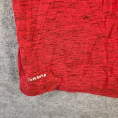 Athletic Works Mens XL Red Space Dye Long Sleeve DriWorks Performance Tee Shirt