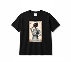 Tarot Card Skeleton Nurse T-Shirt – Retro Funny Medical Gift for RN
