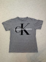 Calvin Klein Jeans Gray Monogram Logo Crewneck T-Shirt Size L (14/16)