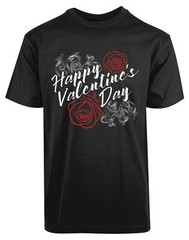 Happy Valentine Day New Mens Shirt Love Roses Romantic Day Gifts Stylish Top Tee