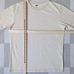 Uniqlo U Minimalist Beige Thick Cotton Crew Neck T-Shirt Size L