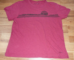 NWOT Life Is Good Mountains Men’s Large Maroon T-Shirt