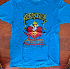 Rick Griffin Santana Janis Joplin Heart Torch Fillmore Poster Shirt BG 136 2XL
