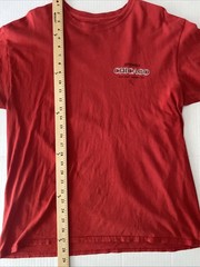 Travis Scott AstroWorld Chicago 2018 Wish you Were Here T-Shirt Medium Red Tour