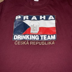Praha Drinking Team Česká Republika Czech Republic Shirt Sz XL