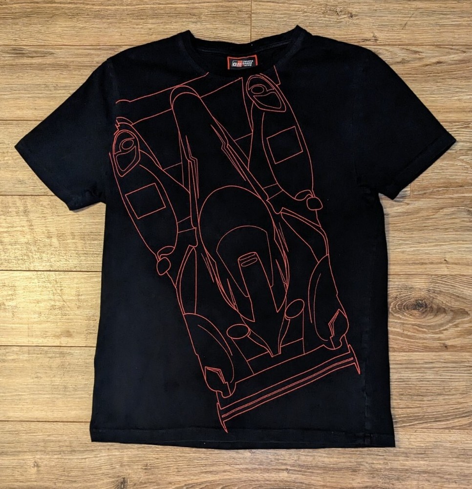 Toyota Gazoo Racing Car Graphic Short Sleeve Black T-Shirt – M EUC