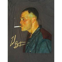 Zach Bryan Heavy Cotton Smoking Man T Shirt Graphic Print Large Cigarette